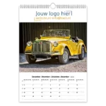 fotokalender oude auto's A3 bedrukt met eigen logo