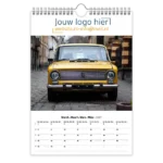 fotokalender A4 bedrukken met eigen logo old timers