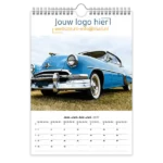 fotokalender A4 bedrukken met eigen logo old timers