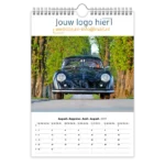 fotokalender A4 bedrukken met eigen logo old timers