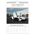 fotokalender A4 bedrukken met eigen logo sportcars autos