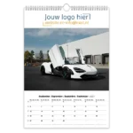 fotokalender sportcars A3 bedrukt met eigen logo