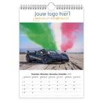 fotokalender A4 bedrukken met eigen logo sportcars autos