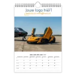 fotokalender A4 bedrukken met eigen logo sportcars autos