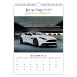 fotokalender sport autos A3 bedrukken met eigen logo