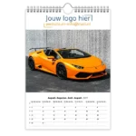 fotokalender A4 bedrukken met eigen logo sportcars autos 2027
