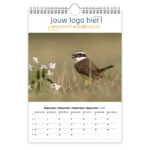 fotokalender A4 bedrukken met eigen logo vogels