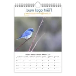 fotokalender A4 bedrukken met eigen logo vogels