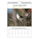 fotokalender A4 bedrukken met eigen logo vogels