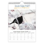fotokalender A4 bedrukken met eigen logo vogels