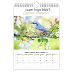 fotokalender A4 bedrukken met eigen logo vogels