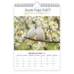 fotokalender A4 bedrukken met eigen logo vogels