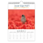 fotokalender A4 bedrukken met eigen logo vogels
