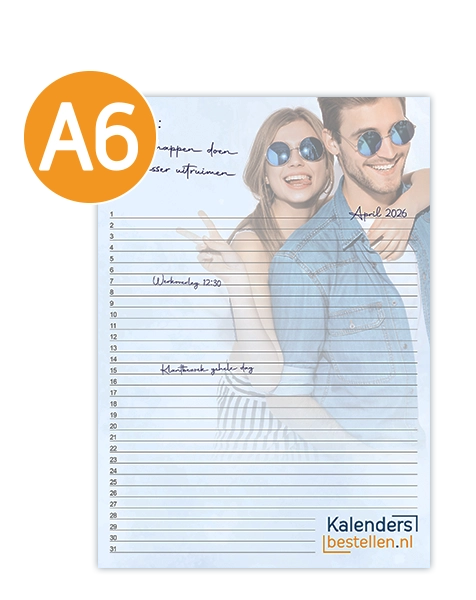 notitieblok met icon A6