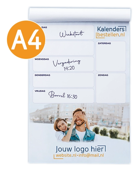 notitieblok met voorblad A4