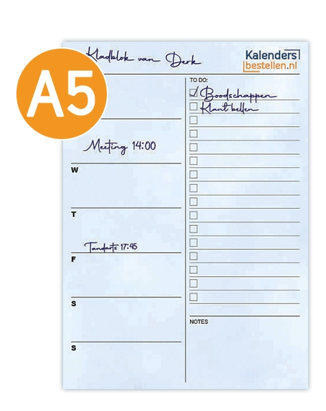 notitieblok met voorblad