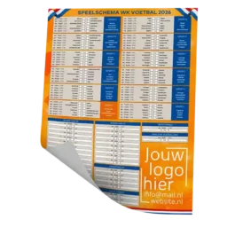 WK speelschema poster 2026
