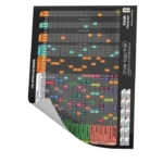 poster UEFA WK voetbal speelschema gepersonaliseerd bedrukken