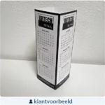 toren 4hoek kalender bedrukt klantvoorbeeld