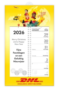 weekkalender basic voorbeeld klant kalender bedrukt met logo